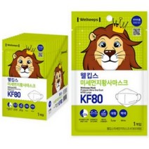 웰킵스 미세먼지황사마스크 대형 KF80, 25개입, 3개, 백색