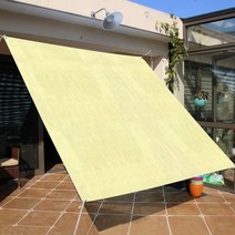 천막 어닝 어닝천갈이 방수 햇빛 가리개 Uv 보호 항해 천막 캠핑 그늘 천 야외 식물, 01 YELLOW_01 2 x 1.6m