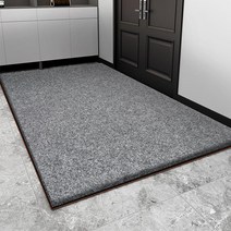 호텔 아파트 고급 출입문 특대형 현관발매트 대형 발 판 현관 러그 매트 식당 음식점, 4_그레이