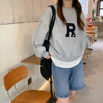 어나더드림 R 오버핏 커플 시밀러룩 맨투맨