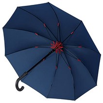 [폭우 강풍 대책]Vialifer 장산 210T 고강도 유리 섬유 伞 10개 뼈 대형 130cm Teflon 가공 초발수 내풍 튼튼한 대형 신사 우산