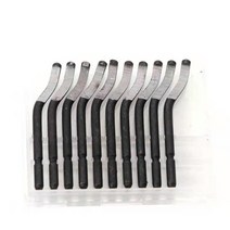 burr 트리밍 커터 나이프 손 도구 키트 나무 구리 튜브 리머 burr edge deburring nb1100 깔끔한 pocket scraper edge cutter, 블레이드-10pcs
