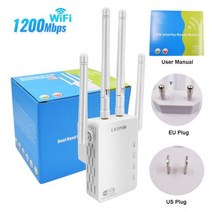 와이파이 라우터 모뎀 EATPOW 5G WiFi 부스터 리피터 Wifi 증폭기 신호 익스텐더 네트워크 Wi fi 1200Mbps 5 Ghz 장거리 호환, CHINA_US plug | 1200M wifi rep
