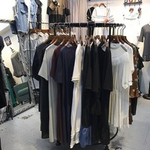 옷가게행거 튼튼한행거 벽행거 옷행거 파이프 헹거 아동복 매장 선반 랙 원형 회전 중간 랙 심플 아일랜드 랙 튼튼한철제행거, 지름 70cm 전체 높이 130cm, 공식 표준