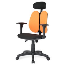 체어포커스 시그널B 헤더형 패브릭원단 학생/사무용의자, 오렌지