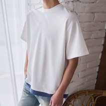 칸디스 (5COLOR/구김제로) 오버핏 링클프리 라운드 반팔티