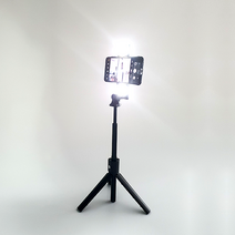 LED 무선 블루투스 셀카봉 삼각대 야간셀카 라이브방송 NSS1, LED셀카봉삼각대
