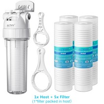 연료필터 오일필터 디젤 가솔린 LPG LPI 자동차 오토바이 필터 althy 5 미크론 전체 집 침전물 시스템 프리 정수기 pp면 프리, 호스트 및 5x 필터
