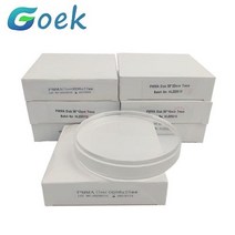 실험실핫플레이트 CAD캠 시스템 용 치과 PMMA 수지 플레이트 98mm 조각 블록 1025mm 투명 재료 도구 1 개 교반기, Clear 20mm 1pcs
