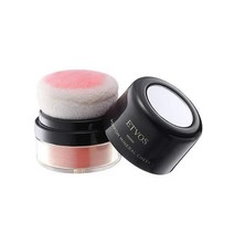 ETVOS Pompom Mineral Teak 0.07 oz (2 g) Soap Off / Natural Pigment Puff Integrated Short Time, 本品（カラー：プラム ）