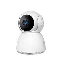 예스카모 YESKAMO 전방향 회전 실내 무선 Wi-Fi 홈 CCTV 카메라, 화이트, KR-852-1080P