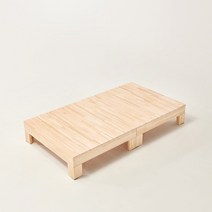 하모벨 편백원목 무헤드 평상형 침대프레임 슈퍼싱글 퀸, 편백무헤드SS(슈퍼싱글) 서랍없음