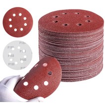 자동차창문수리 자동차창문수리도구 15Pcs 5 인치 125mm 8 홀 산화 알루미늄 건식 60 ~ 1200 그릿 후크 &, 01 60 Grit