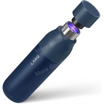 LARQ Bottle UV 소독 자동 세척 단열 스테인리스 텀블러 25온스, 500ml, 모나코 블루