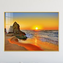 아트블루 세계 명소 유럽 파리 에펠탑 풍경화 인테리어 액자, 4_ 황금 해돋이_풍경화