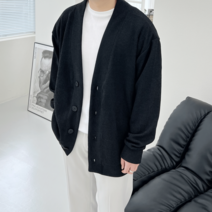 코튼 (90-110size) 부드러운 루즈핏 스판 오버 니트 가디건 (10color)