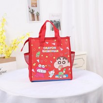 귀여운 캐릭터 도시락 가방 피크닉백 시나모롤 쿠로미 지퍼 보온보냉가방 도시락가방 물통 수납, crayon 24