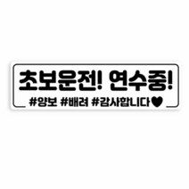 자동차 운전 연수 스티커 야간 반사 자국 안남는 타입, 선택:07번 (노+검), 단품