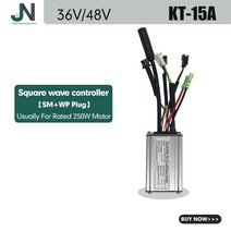 전기자전거부품 KT 컨트롤러 Ebike 모터 Kunteng 36V 48V Lcd3 lcd4 LCD5 디스플레이 모든 SM 플러그 전기, 15A SM WP Square