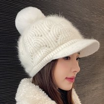 느와드코코 뽀글이 방울털 벨크로 겨울 캡 모자