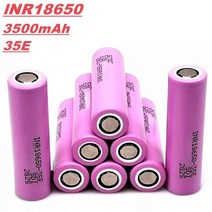 18650고방전 충전건전지 18650 리튬 이온 충전지 3 5E 3.7V 3500mAh 배터리 팩 어셈블리에 적합 1 20 개 판매용, 8pcs, 04 8pcs