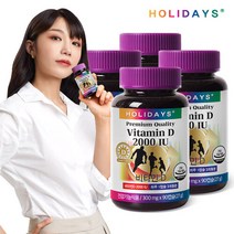 홀리데이즈 햇빛비타민 비타민D 2000IU x 4병 (총12개월분), 선택완료, 단품없음