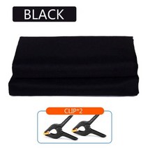 사진 배경 녹색 화면 크로마 키 촬영 헝겊 폴리 에스터 코튼 스튜디오 블루 화이트 블랙 3X1/2/4/6M, 200x300cm, 검정