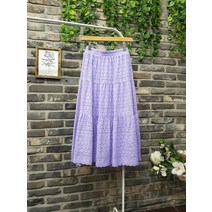 퐁당 / 라운드 펀칭 써클 밴딩 스커트