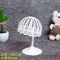 모자보관 모자거치대 모자진열대 진열장 모자보호틀, 스퀘어튜브형트레일러56cm화이트시니어 + A