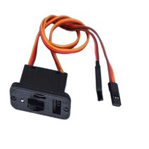 비행 전투 무선배터리 충전기 모터 ESC 비행기 자동차 보트용 LED 3 핀 JR 후타바 커넥터 22AWG 로 새, 한개옵션0