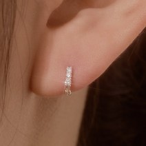 925실버 일리 원터치 링 귀걸이