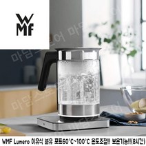 WMF Lumero 온도조절 전기 이유식 분유 포트 티메이커 내열유리 보온기능 1600ml, WMF 루메로 1.6L