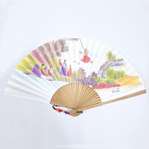 전통 합죽선 한지 대나무 고급 부채 그네(대) 외국인 친구 부모님 여름 선물 기념품
