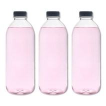[유페트] 1000ml 우유 페트병 38파이 48개입 검정캡