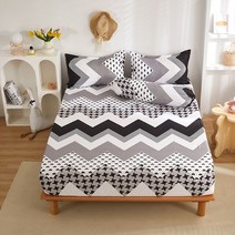 라지킹침대 Winter Bed Cover Polyester Fitted Sheet King Queen Size Bedspread All-around Elastic Rubber Ba, [06] Roller Pillowcasex1, [23] 23