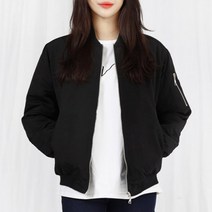 여자 겨울 기본 블루종 항공 점퍼
