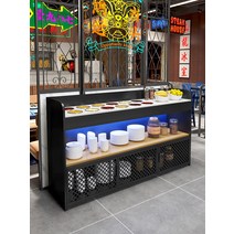마라탕 진열장 쇼케이스 전시대 앞문형 야채 3단 훠궈 오픈형 업소용 42, 골드-가로80x세로40x100