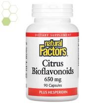 Natural Factors 내추럴팩터스 시트러스 바이오플라보노이드 650mg 90정, 1개, 기본
