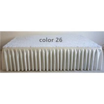 멀티 컬러 베이비 샤워 쉬폰 테이블 스커트 70x300cm 웨딩 연회 무대 아이스 실크 시폰 보, H70cm x L300cm