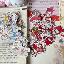 50100장스티커 쿠로미추이손지장캐릭터워터마이멜로디본, 옥구이 A타입+멜로티 A타입