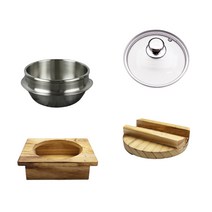 국산 통3중 스텐 뚝배기 인덕션 계란찜 전골 찌개 삼계탕 밥솥 솥밥 내열 냄비, 통3중 스텐 뚝배기-3호