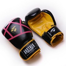 권투 장갑 6 12 14oz PU 가죽 무에권투 글러브 남녀 공용 자유 경기 MMA 킥 복싱 훈련, 19 Yellow Geometry_05 12oz