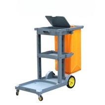 청소 도구함 트롤리 다기능 린넨 호텔 룸 서비스 카트, I-set(커버 포함) 차오바오 브랜드