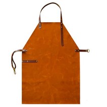 용접용 가죽 앞치마 목공 공방 작업용 빈티지 불똥방지, 핑크레드 스타일 3A