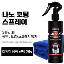 자동차 나노코팅 스프레이 유리막 코팅제 광택제 왁스 세차 카나노 셀프광택, 용량 120ML (소형 노즐)
