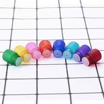 캔들용기 유리 미니 에센셜 오일 병 100X1ML 스크류 뚜껑 포함 1CC 샘플 무광택 아름다운 컬러 바이알 용기 향수용, [01] 1ml Bottle, [08] Matte Purple Bottle, [01] 유리