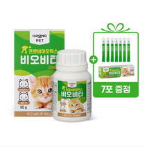 일동펫 비오비타 고양이 장건강 유산균 60g 7g(7포증정)