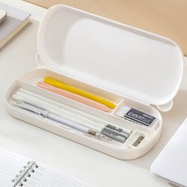 심플 모던 칸분리 수납 학생 필통, 스토어마그넷 화이트, 스토어마그넷 본상품선택