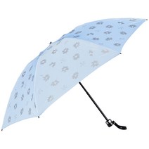 [랑방 온 블루] MOONBAT (문밧트) LANVIN en Bleu (람방 온 블루) 반짝이 프린트 꽃 무늬 접는 우산 우산 퀵 아치 레이디스 선물 선물 21-084-10747-02-71-55 ㎝