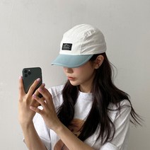 여행 라벨 자수 캠프캡 야구모자 남녀공용 여행모자